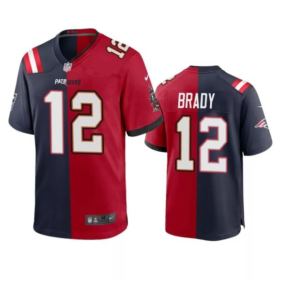 Mens Youths Kids Womens Tom Brady Red Navy Stitched Jersey